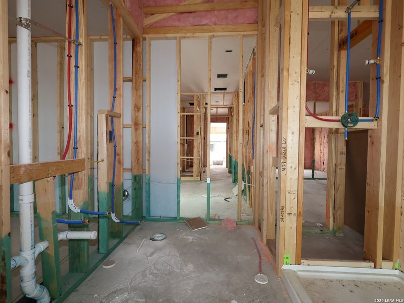 In-progress construction of a new home in Meadows at Clear Springs, New Braunfels, TX (Image 17). In-progress construction of a new home in Meadows at Clear Springs, New Braunfels, TX (Image 17).