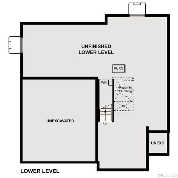 2D floor plan layout of this home in Sweetgrass, Dacono, CO (Image 2).