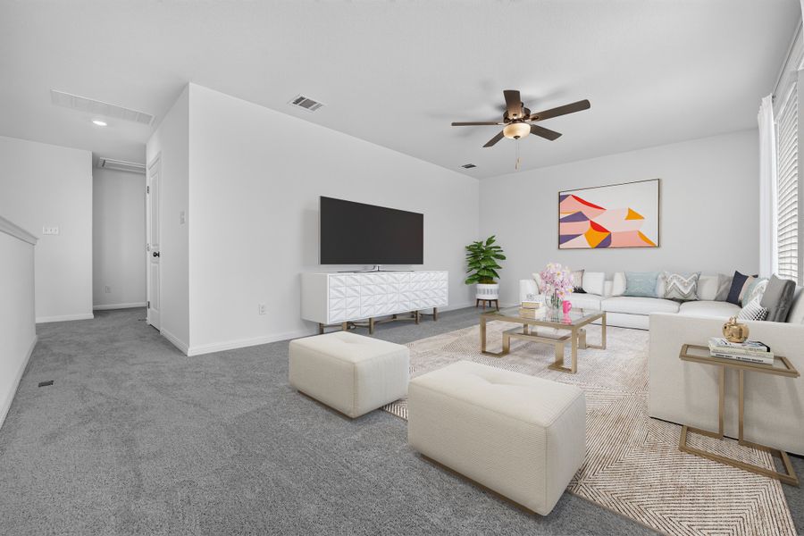 Furnished interior view inside a new home in Sunfield, Buda (Image 13).
