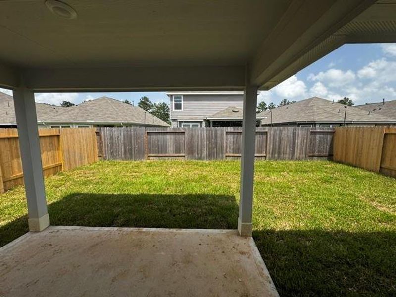 Exterior details and patio area of a home in Townsend Reserve, Splendora (Image 3). Exterior details and patio area of a home in Townsend Reserve, Splendora (Image 3).