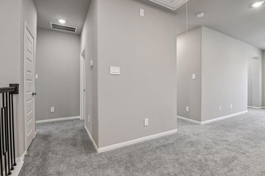 Spacious, unfurnished interior of a new home in Spring Brook Village - Luxe Series, Houston (Image 26). Spacious, unfurnished interior of a new home in Spring Brook Village - Luxe Series, Houston (Image 26).