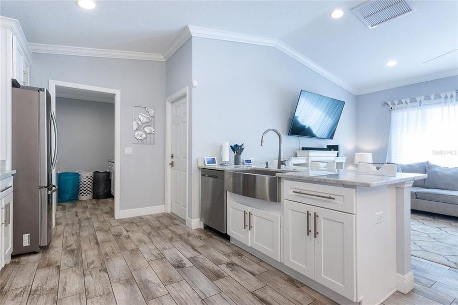 Furnished interior view inside a new home in , Williston (Image 15).
