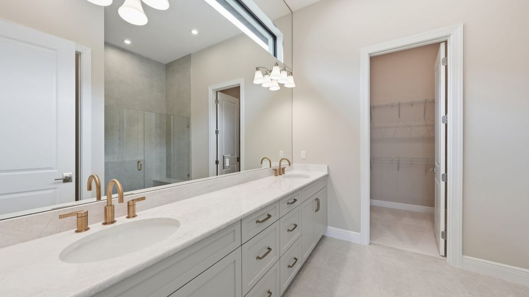 Furnished interior view inside a new home in PGA Village Verano, Port St. Lucie (Image 12).