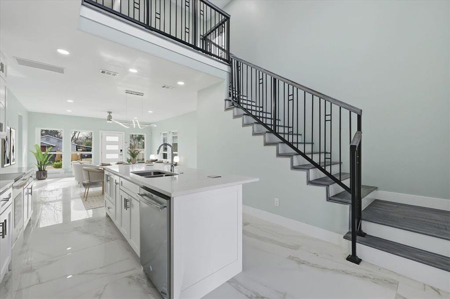 Furnished interior view inside a new home in , Dallas (Image 14). Furnished interior view inside a new home in , Dallas (Image 14).