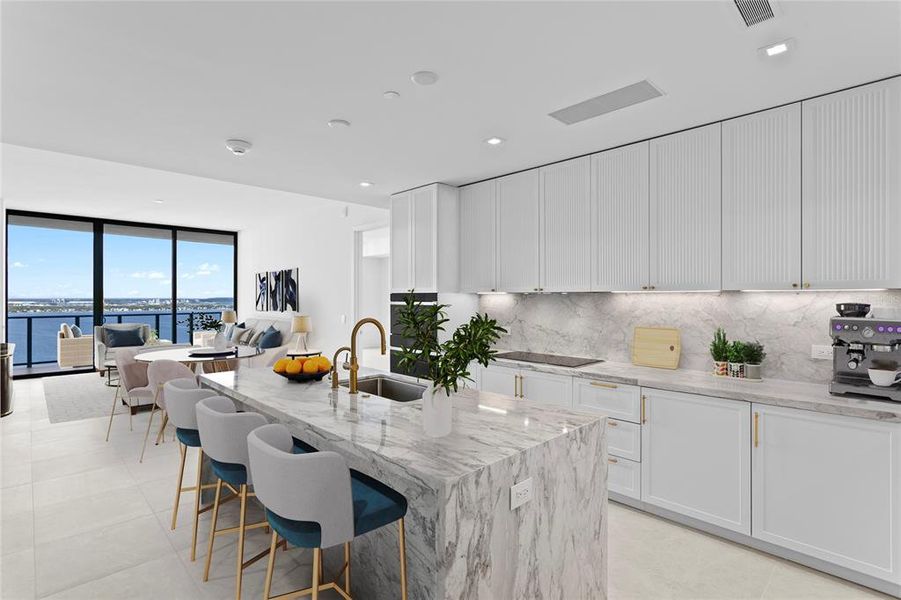 Furnished interior view inside a new home in , Tampa (Image 7).