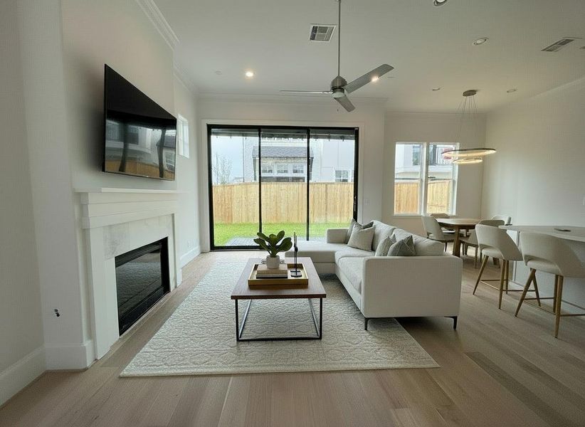 Furnished interior view inside a new home in Cottage Grove Lake Phase 2, Houston (Image 7).