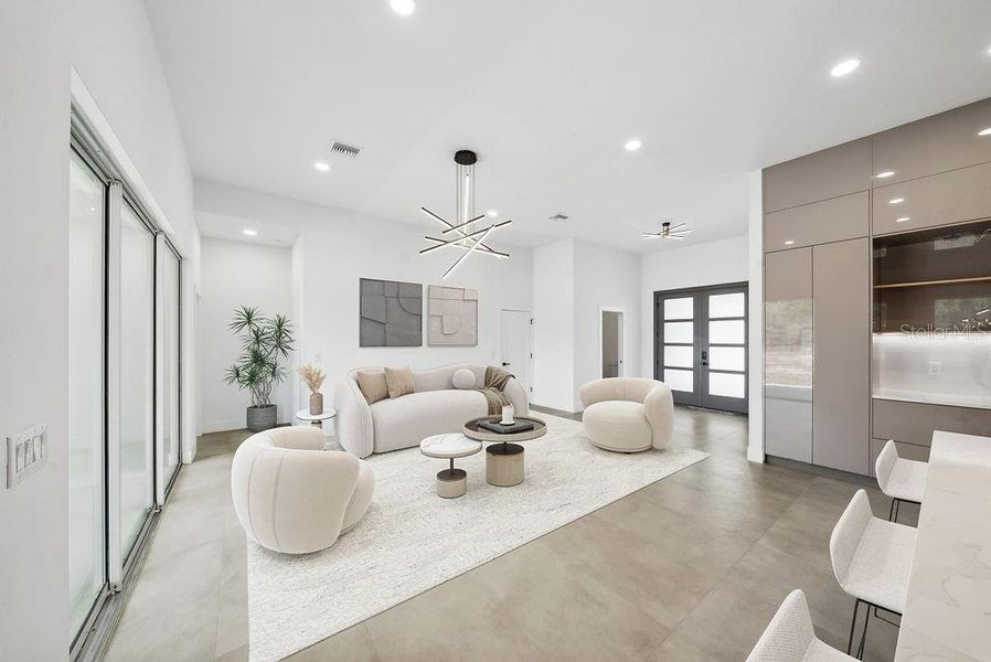 Furnished interior view inside a new home in , Ocala (Image 31).