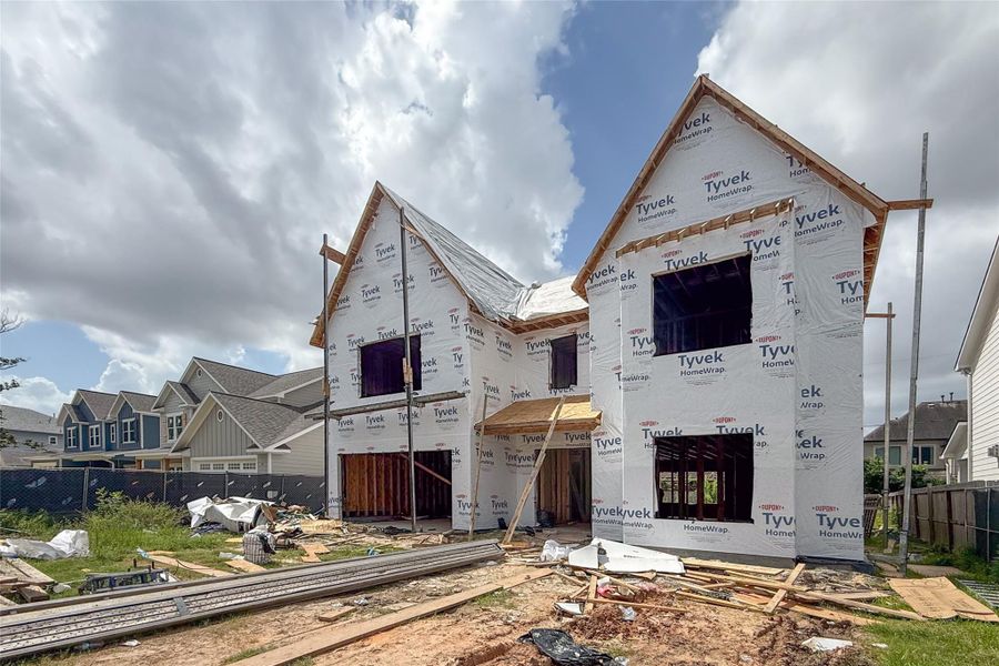 Front exterior of a new home in , Houston, TX, highlighting curb appeal (Image 2). Front exterior of a new home in , Houston, TX, highlighting curb appeal (Image 2).