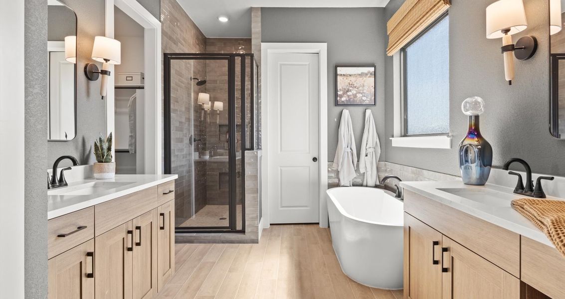 Furnished interior view inside a new home in Sweetwater, Austin (Image 14).