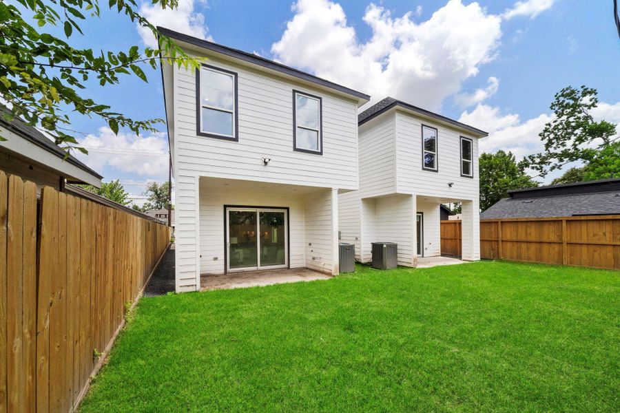 Exterior details and patio area of a home in , Houston (Image 3). Exterior details and patio area of a home in , Houston (Image 3).