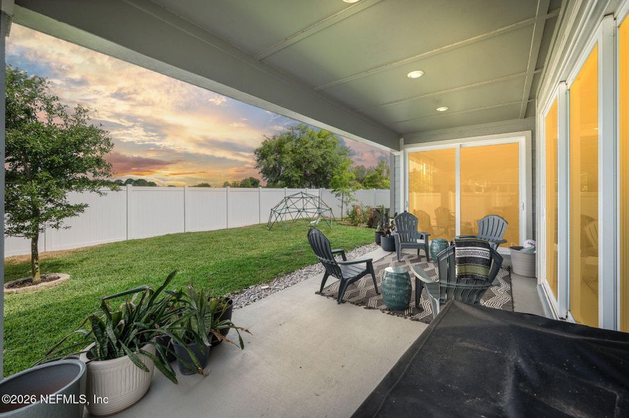 Exterior details and patio area of a home in Rolling Hills, St. Augustine (Image 3).
