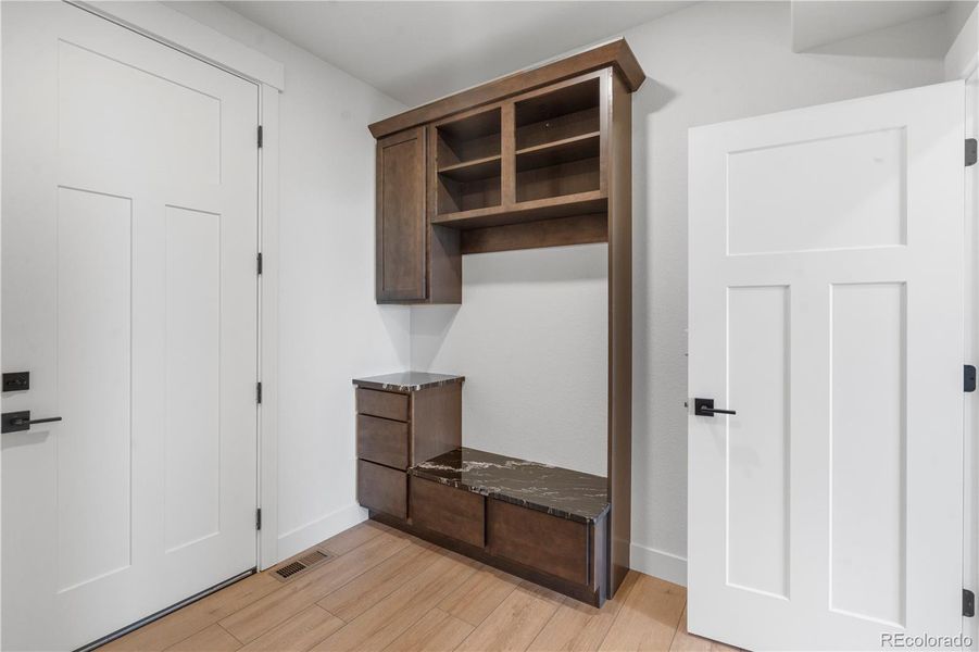 laundry/mud room space