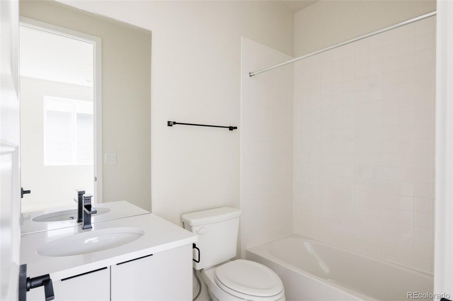 Furnished interior view inside a new home in Lyric at Ridgegate, Lone Tree (Image 34).