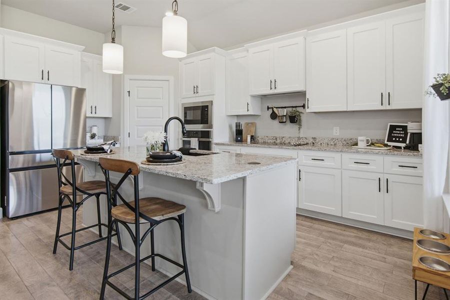 Furnished interior view inside a new home in , Burleson (Image 10).