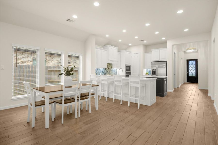 Furnished interior view inside a new home in Amira, Tomball (Image 9).