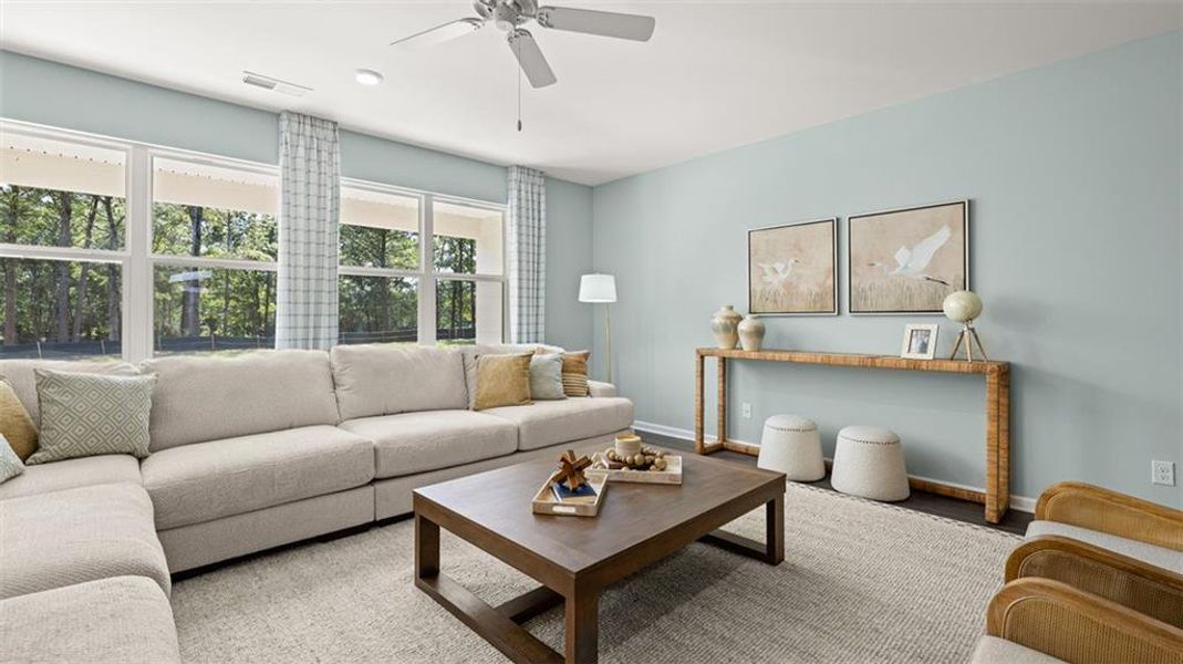 Furnished interior view inside a new home in Jackson Landing, Jefferson (Image 11).