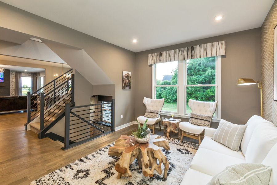 Representative furnished interior of a home built from the Wyatt by Fischer Homes in Twin Lakes, Hoschton (Image 60).