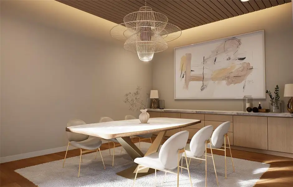 Furnished interior view inside a new home in , Dallas (Image 3).