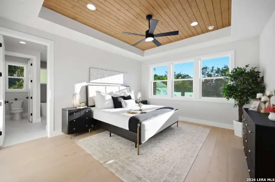 Furnished interior view inside a new home in , Fischer (Image 8).