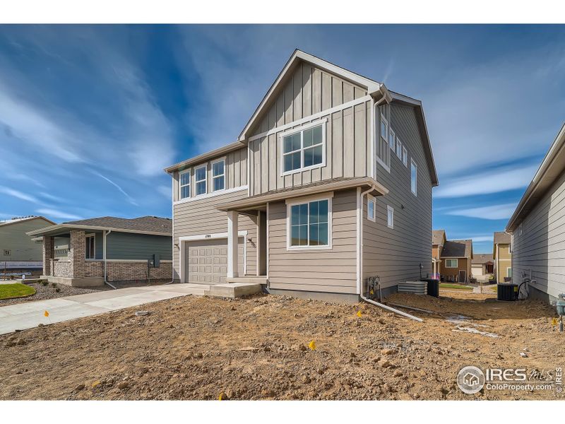 The home is currently under construction! These photos are renderings of another model with the same floorplan and give you a sense of what the home and elevation look like. Pictures of the actual house will be uploaded once it is completed.