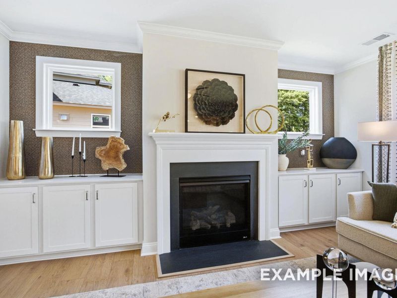 Furnished interior view inside a new home in Addison West, Holly Springs (Image 5).