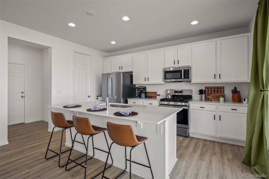 Furnished interior view inside a new home in , Colorado Springs (Image 13).