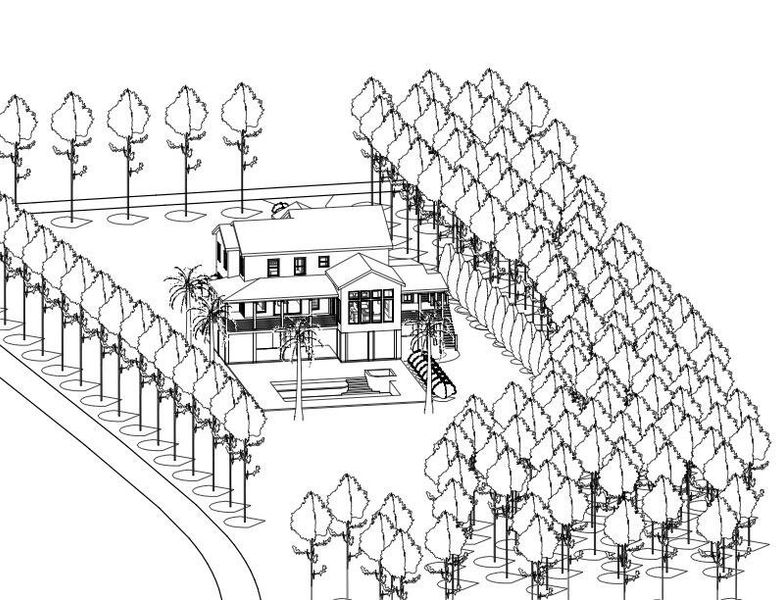 Exterior rendering of this home design in , Charleston, SC (Image 10).