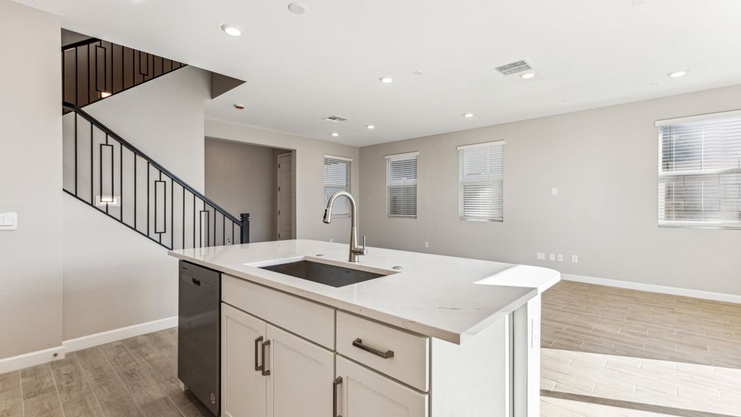 Furnished interior view inside a new home in Talinn Towns at Desert Ridge, Phoenix (Image 8).