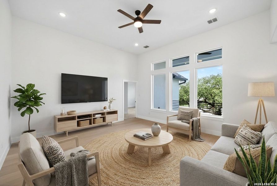 Furnished interior view inside a new home in , Kerrville (Image 11). Furnished interior view inside a new home in , Kerrville (Image 11).