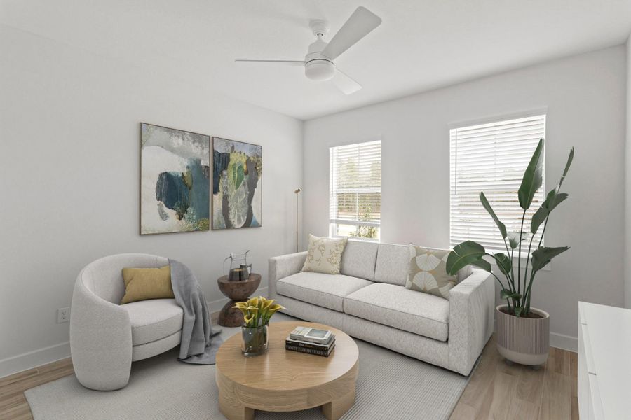 Extra Suite Plus living room (*Photo not of actual home and used for illustration purposes only.)