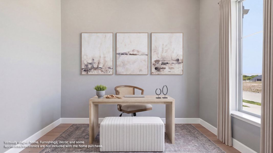 Furnished interior view inside a new home in Mustang Lakes, Celina (Image 10).