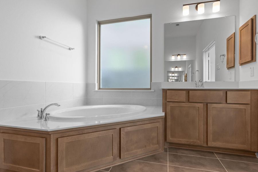 Furnished interior view inside a new home in Pomona, Manvel (Image 12).