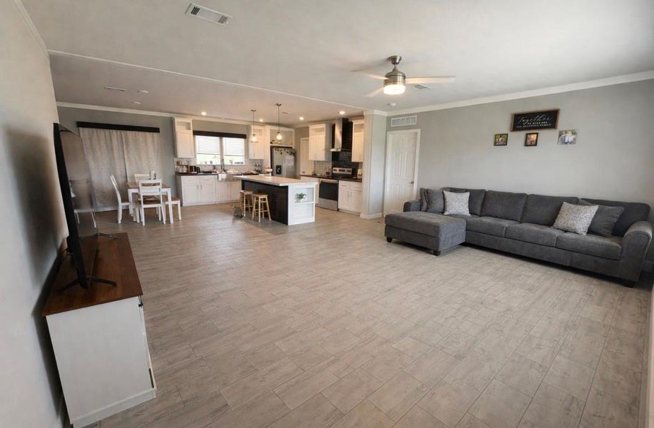 Living area open concept