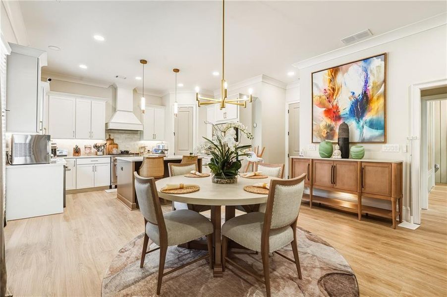 Furnished interior view inside a new home in , Marietta (Image 8).