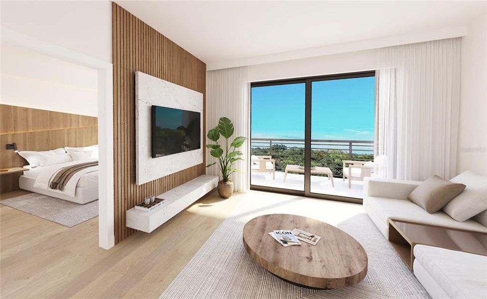 Furnished interior view inside a new home in , Sarasota (Image 12).