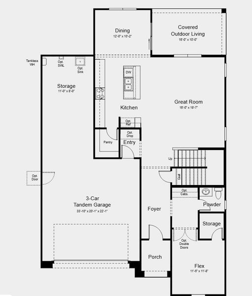 2D floor plan layout for the Legacy by Taylor Morrison in Ladera Trails, Peoria, AZ (Image 3).