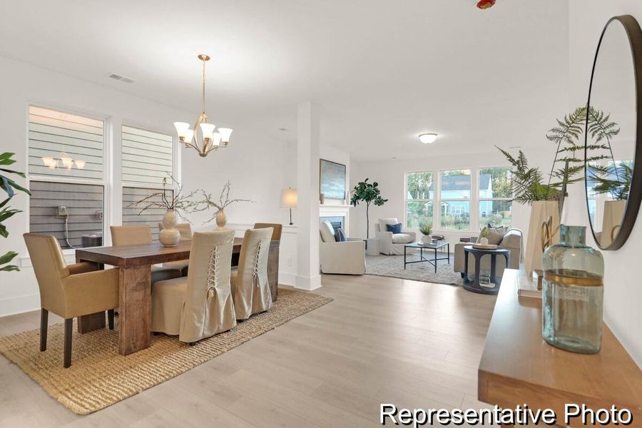 Furnished interior view inside a new home in , Ravenel (Image 12).