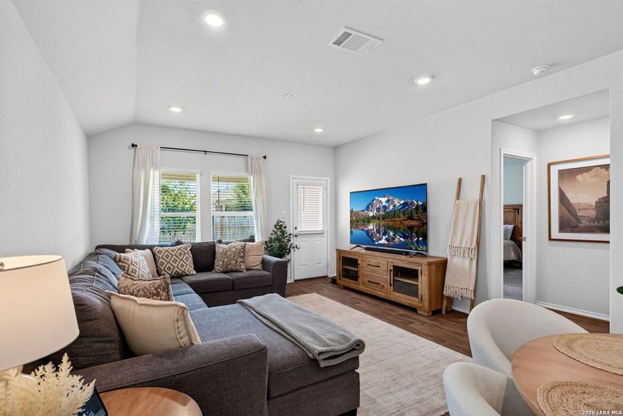 Furnished interior view inside a new home in Preserve at Medina, Von Ormy (Image 16).