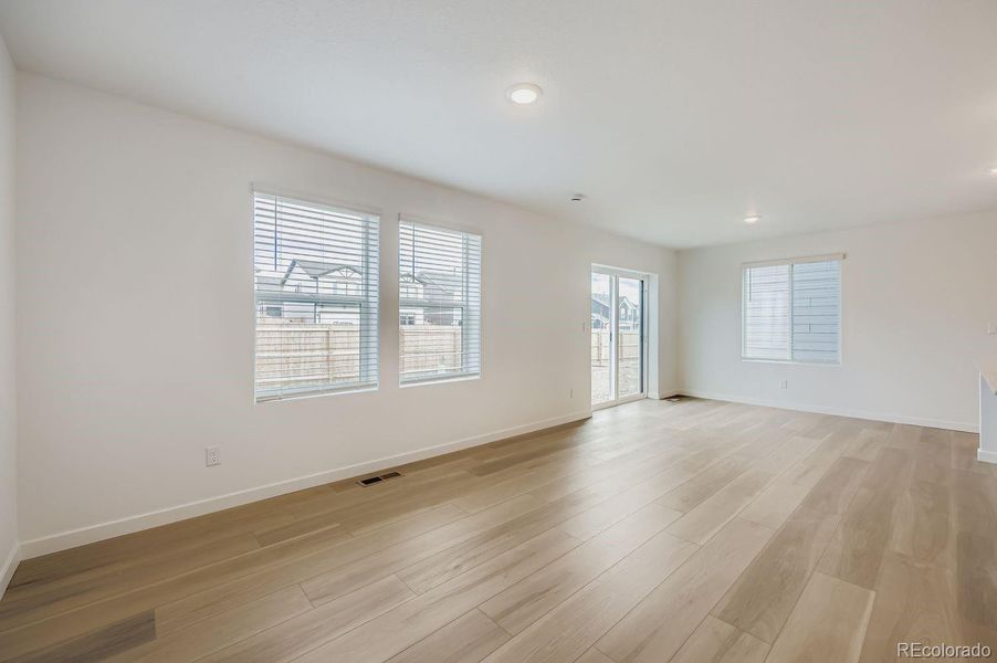 Spacious, unfurnished interior of a new home in Copper Chase: The Celestial Collection, Colorado Springs (Image 12). Spacious, unfurnished interior of a new home in Copper Chase: The Celestial Collection, Colorado Springs (Image 12).