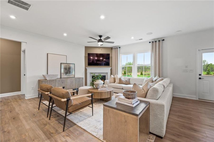 Furnished interior view inside a new home in Berkeley Mill, Cumming (Image 8). Furnished interior view inside a new home in Berkeley Mill, Cumming (Image 8).