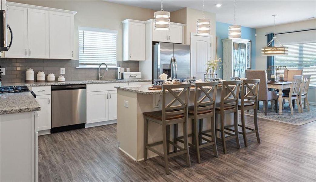Furnished interior view inside a new home in Saddle Ridge, Calhoun (Image 6). Furnished interior view inside a new home in Saddle Ridge, Calhoun (Image 6).