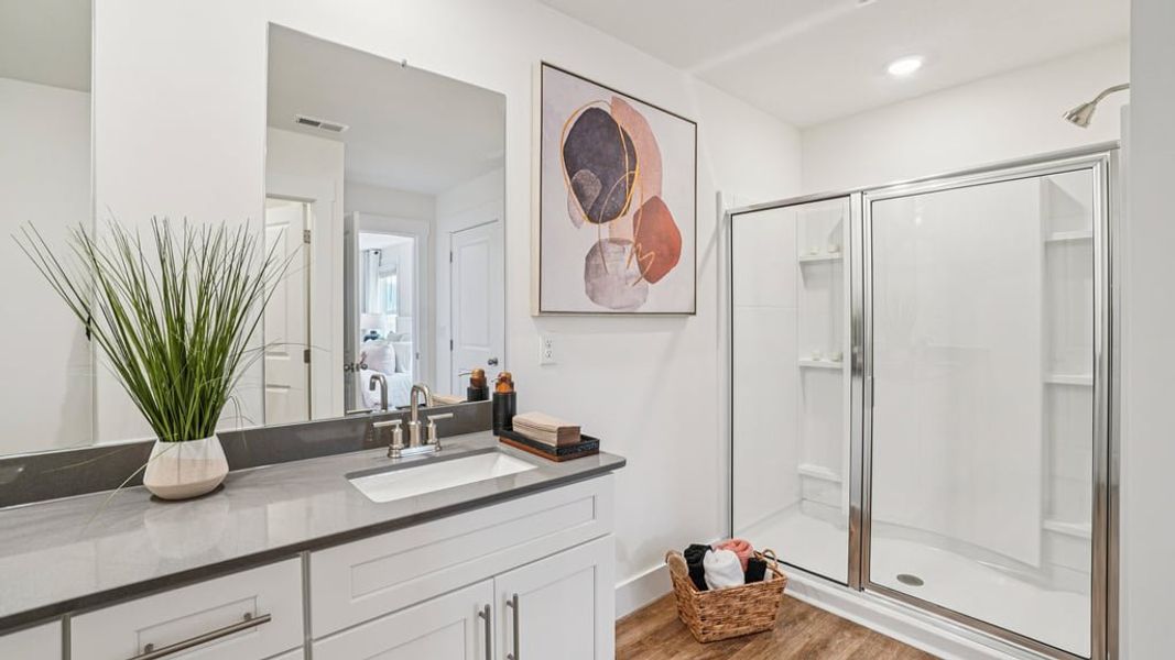 Furnished interior view inside a new home in The Hideaway at Fox Meadows, Bluff City (Image 33).