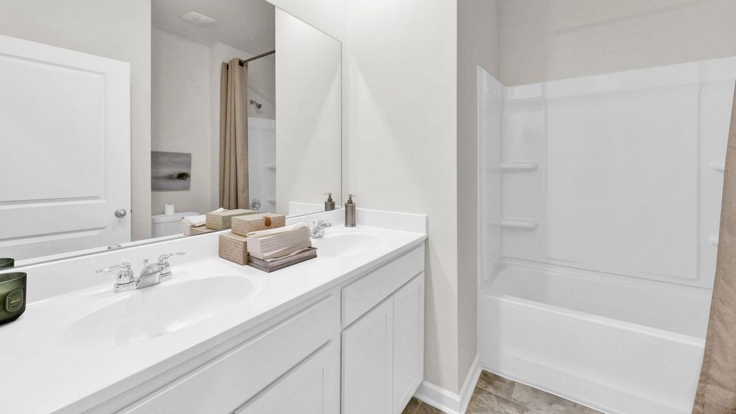 Furnished interior view inside a new home in Sweet Briar, Ooltewah (Image 7). Furnished interior view inside a new home in Sweet Briar, Ooltewah (Image 7).