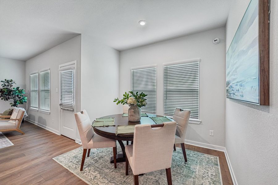 Representative furnished interior of a home built from the Medina by Omega Builders in Hillside Village, Temple (Image 10).