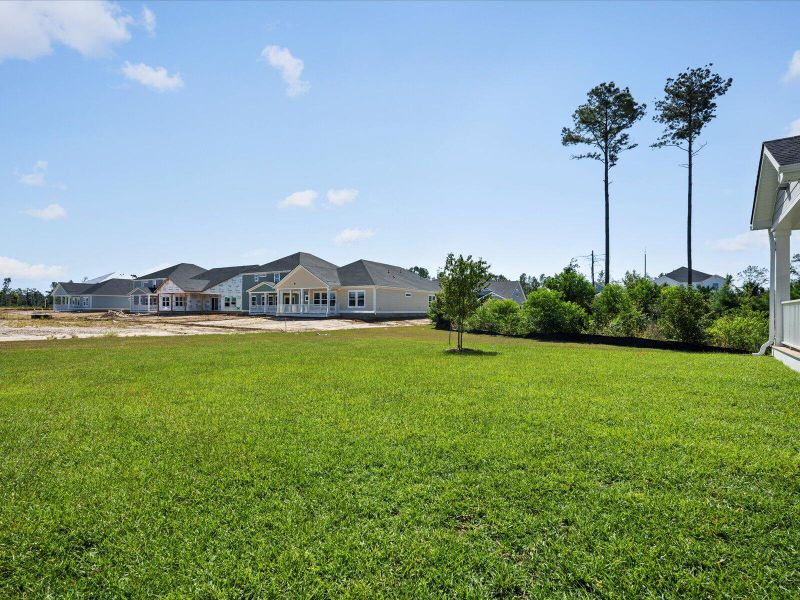 Exterior details and patio area of a home in The Coves at Lakes of Cane Bay, Summerville (Image 28).