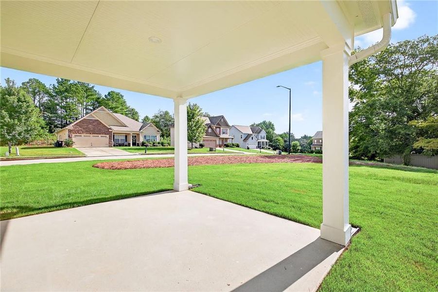 Exterior details and patio area of a home in , Hiram (Image 3).