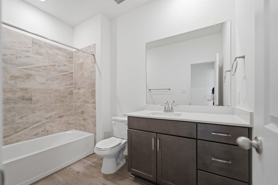 Furnished interior view inside a new home in Megan's Landing, Castroville (Image 15). Furnished interior view inside a new home in Megan's Landing, Castroville (Image 15).