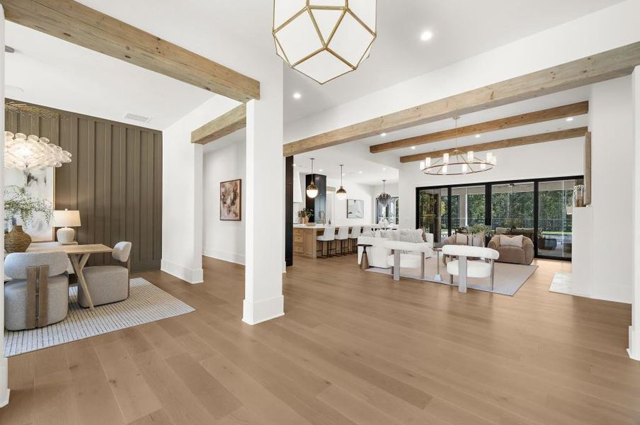 Furnished interior view inside a new home in , Alpharetta (Image 32).