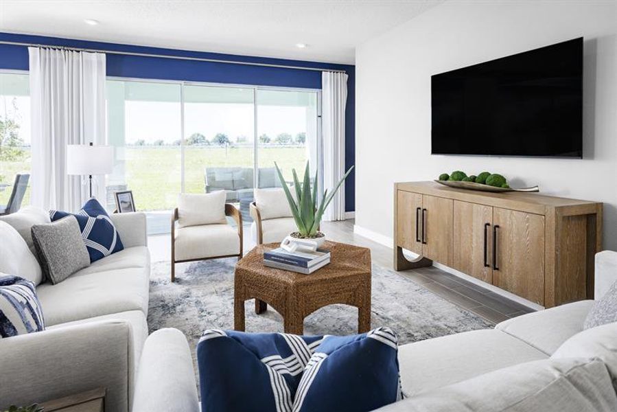 Representative furnished interior of a home built from the Laguna by Ryan Homes in Cedar Landings, Leesburg (Image 8).