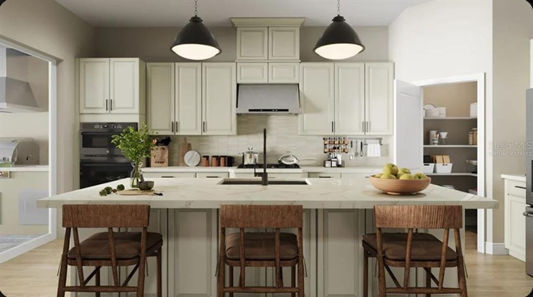 Furnished interior view inside a new home in Esplanade at Wiregrass Ranch, Wesley Chapel (Image 6).